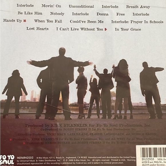 Kirk’s CD Kirk Franklin Presents 1NC their studio album released, August 2000. - Picture 5 of 7